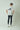 Black Logo-Print Genderless white Gym T-Shirt